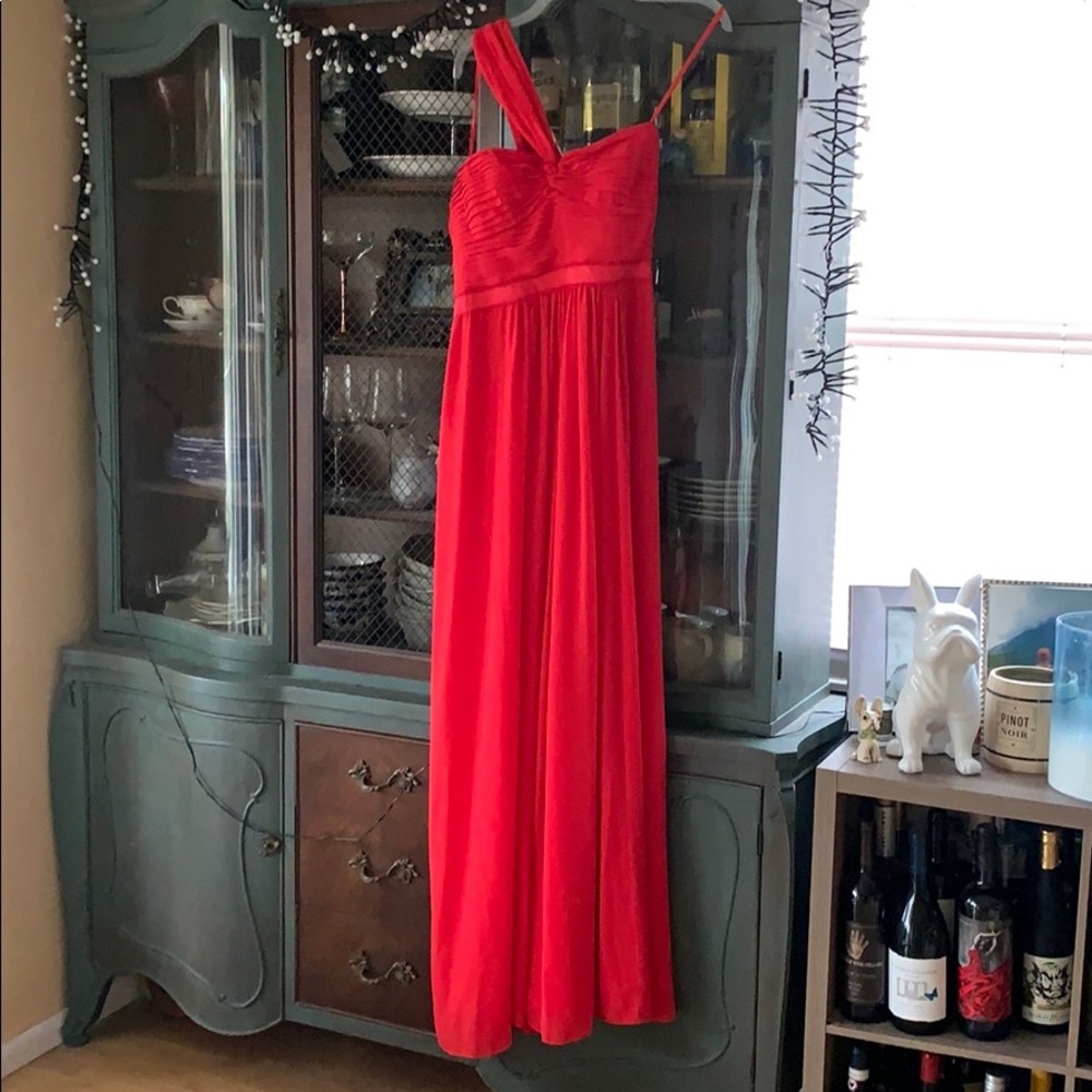 Red Maxi Prom Dress by BCBG MaxAzria